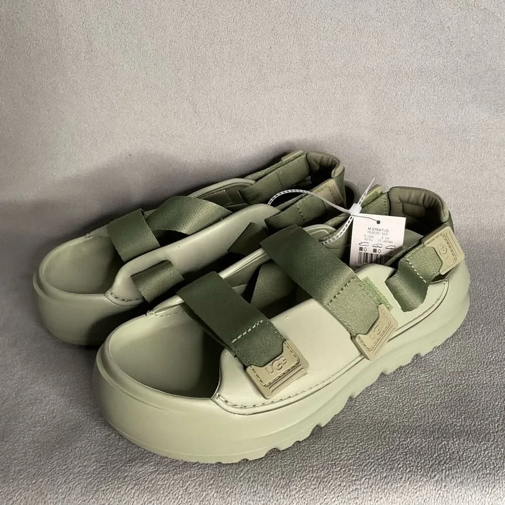 UGG Men's Sandals Size 9 Shaded Clover Green Stratus Lightweight Molded 1153078‎
